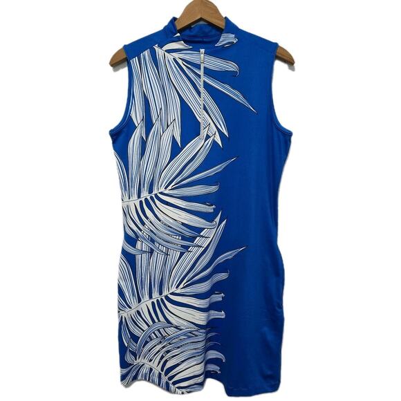 Tail Dresses & Skirts - Tail Size Medium Activewear Tropical Blue White Sleeveless Tennis Golf Dress